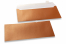 Enveloppes de couleurs nacrées - Cuivre, 110 x 220 mm | PIT Packaging.fr | Paysdesenveloppes
