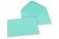 Enveloppes colorées pour cartes de voeux - turquoise, 133 x 184 mm | PIT Packaging.fr | Paysdesenveloppes