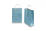 Sacs papier kraft avec anses rondes - bleu métallisé, 220 x 100 x 310 mm, 90 gr | PIT Packaging.fr | Paysdesenveloppes
