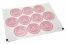 Pastilles adhésives thème baptêmee - mi bautizo rose avec la guirlande blanche | PIT Packaging.fr | Paysdesenveloppes