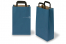 Sacs papier kraft avec anses plates - bleu, 220 x 105 x 360 mm | PIT Packaging.fr | Paysdesenveloppes
