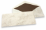 Enveloppes Marbre - 110 x 220 mm, marbré beige, doublure intérieure beige | PIT Packaging.fr | Paysdesenveloppes