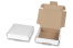Boîte postale pliante extra-plate - blanc, 110 x 110 x 28 mm | PIT Packaging.fr | Paysdesenveloppes