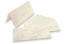 Enveloppe Marbre (110 x 220 mm) et carte (105 x 210 mm) - marbré beige, sans doublure intérieure | PIT Packaging.fr | Paysdesenveloppes