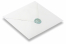 Sceaux en cire - Lily français blue clair sur l'enveloppe | PIT Packaging.fr | Paysdesenveloppes