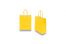 Sacs papier kraft avec anses rondes - jaune, 180 x 80 x 220 mm, 90 gr | PIT Packaging.fr | Paysdesenveloppes