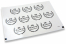 Pastilles adhésives thème communion - mi primera comunión blanc avec la guirlande noire | PIT Packaging.fr | Paysdesenveloppes