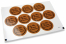 Pastilles adhésives thème communion - la mia prima comunione marron avec la guirlande noire | PIT Packaging.fr | Paysdesenveloppes