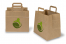 Sacs papier kraft avec anses plates - marron avec exemple imprimé | PIT Packaging.fr | Paysdesenveloppes