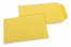 Pochettes en papier kraft couleur - Jaune bouton d'or, 85 x 125 mm | PIT Packaging.fr | Paysdesenveloppes