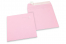 Enveloppes papier colorées - Rose clair, 160 x 160 mm | PIT Packaging.fr | Paysdesenveloppes