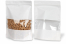 Sachets kraft à fermeture zip avec fenêtre - blanc, 250 x 340 x 120 mm, 3000 ml | PIT Packaging.fr | Paysdesenveloppes