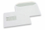 Enveloppes blanches standards, 162 x 229 mm, papier 90 gr, fenêtre à gauche 45 x 90 mm, position de la fenêtre à 20 mm du gauche et 60 mm du bas, gommée | PIT Packaging.fr | Paysdesenveloppes