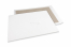 Enveloppes dos carton - 450 x 600 mm, recto kraft blanc 120 gr, dos duplex gris 700 gr, non gommé / sans fermeture adhésive | PIT Packaging.fr | Paysdesenveloppes