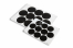 Pastilles adhésives brillantes - noir | PIT Packaging.fr | Paysdesenveloppes