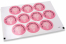 Pastilles adhésives thème communion - la mia prima comunione croix rose | PIT Packaging.fr | Paysdesenveloppes