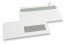 Enveloppes blanches à fenêtre, blanche, 114 x 229 mm (C 5/6), fenêtre à droite 40 x 110 mm, position de la fenêtre à 15 mm du droit et à 24 mm du bas, bande adhésive, 90 grammes | PIT Packaging.fr | Paysdesenveloppes
