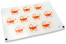 Pastilles adhésives thème naissance - poucette bébé rouge | PIT Packaging.fr | Paysdesenveloppes