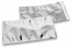 Enveloppes aluminium métallisées colorées - argent 114 x 229 mm | PIT Packaging.fr | Paysdesenveloppes