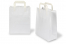 Sacs papier kraft avec anses plates - blanc, 220 x 105 x 280 mm | PIT Packaging.fr | Paysdesenveloppes