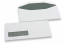 Enveloppes blanches à fenêtre, blanche, 114 x 229 mm (C 5/6), fenêtre à gauche 30 x 100 mm, position de la fenêtre à 15 mm du gauche et à 20 mm du bas, fermeture gommée, 80 grammes | PIT Packaging.fr | Paysdesenveloppes
