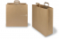 Sacs papier kraft avec anses plates - marron, 450 x 170 x 480 mm | PIT Packaging.fr | Paysdesenveloppes
