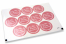 Pastilles adhésives thème communion - la mia prima comunione rose avec la guirlande blanche | PIT Packaging.fr | Paysdesenveloppes