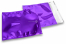 Enveloppes aluminium métallisées colorées - violet  165 x 165 mm | PIT Packaging.fr | Paysdesenveloppes