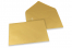 Enveloppes colorées pour cartes de voeux - or métallisé, 162 x 229 mm | PIT Packaging.fr | Paysdesenveloppes