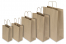 Sacs papier kraft avec anses rondes - brun / brun rayé | PIT Packaging.fr | Paysdesenveloppes