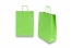 Sacs papier kraft avec anses rondes - vert, 260 x 120 x 350 mm, 90 gr | PIT Packaging.fr | Paysdesenveloppes