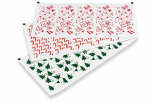 Sceau autocollant long de Noël | PIT Packaging.fr | Paysdesenveloppes