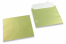 Enveloppes de couleurs nacrées - Vert lime, 155 x 155 mm | PIT Packaging.fr | Paysdesenveloppes