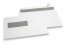 Enveloppes à fenêtre, blanches, 162 x 229 mm (C5), fenêtre à gauche 40 x 110 mm, position de la fenêtre à 20 mm du gauche et à 72 mm du bas, bande adhésive, 90 grammes | PIT Packaging.fr | Paysdesenveloppes