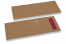 Pochettes à couverts marron sans  incision + rouge bordeaux serviette en papier | PIT Packaging.fr | Paysdesenveloppes