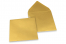 Enveloppes colorées pour cartes de voeux - or métallisé, 155 x 155 mm | PIT Packaging.fr | Paysdesenveloppes
