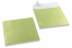 Enveloppes de couleurs nacrées - Vert lime, 170 x 170 mm | PIT Packaging.fr | Paysdesenveloppes
