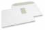 Enveloppes blanches standards, 229 x 324 mm, papier 100 gr, fenêtre à gauche 55 x 90 mm, position de la fenêtre à 20 mm du gauche et à 60 mm du haut, patte gommée | PIT Packaging.fr | Paysdesenveloppes