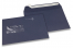 Enveloppes à fenêtre colorées - Bleu foncé, 162 x 229 mm (A5), fenêtre à gauche, format de la fenêtre 45 x 90 mm, position de la fenêtre 20 mm à partir de la gauche / 60 mm bord en bas, fermeture par bande adhésive, papier de 120 grammes | PIT Packaging.fr | Paysdesenveloppes