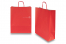 Sacs papier kraft avec anses rondes - rouge vif, 320 x 120 x 410 mm, 100 gr | PIT Packaging.fr | Paysdesenveloppes