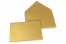 Enveloppes colorées pour cartes de voeux - or métallisé, 114 x 162 mm | PIT Packaging.fr | Paysdesenveloppes