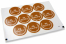 Pastilles adhésives thème baptême - mi bautizo marron avec la guirlande blanche | PIT Packaging.fr | Paysdesenveloppes