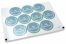 Pastilles adhésives thème baptême - mi bautizo bleu avec la guirlande blanche | PIT Packaging.fr | Paysdesenveloppes