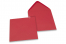 Enveloppes colorées pour cartes de voeux - rouge, 155 x 155 mm | PIT Packaging.fr | Paysdesenveloppes