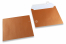 Enveloppes de couleurs nacrées - Cuivre, 155 x 155 mm | PIT Packaging.fr | Paysdesenveloppes