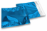 Enveloppes aluminium métallisées colorées - bleu 220 x 220 mm | PIT Packaging.fr | Paysdesenveloppes