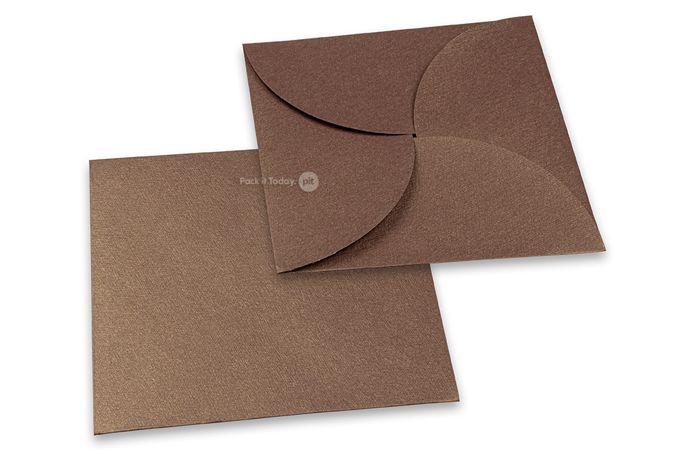 Enveloppe cadeau forme fleur - Cuivre