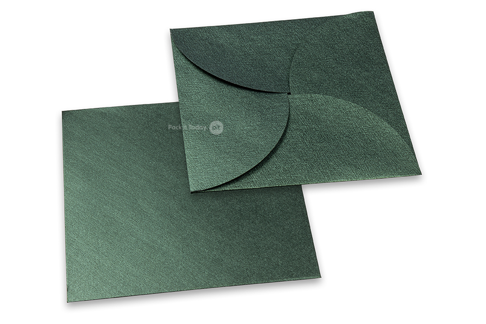 Enveloppe cadeau forme fleur - Vert