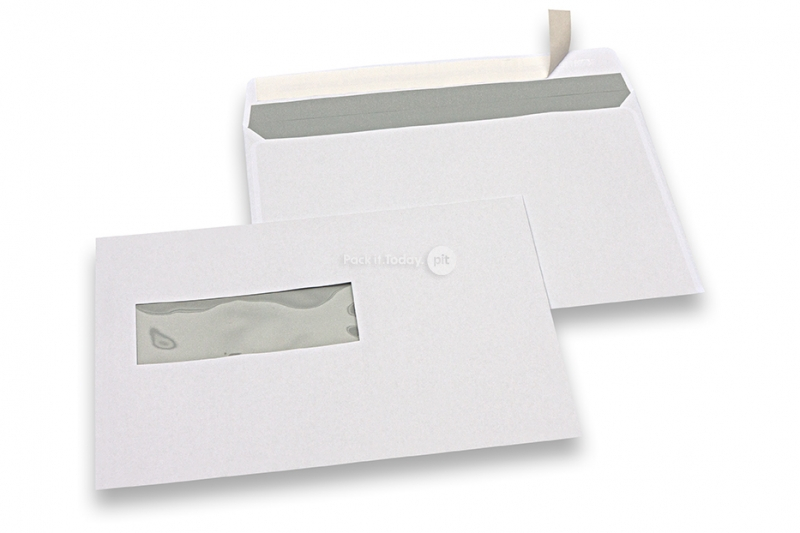 Enveloppes pour imprimante laser, 162 x 229 mm (C5), fenêtre à gauche 40 x 110 mm, position de la fenêtre à 20 mm du gauche et à 72 mm du bas 