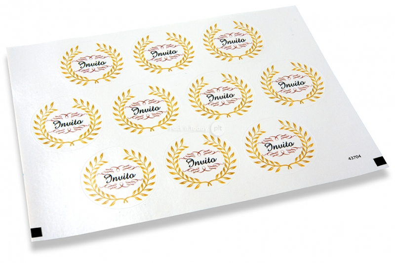 Pastilles adhésives thème fête - invito